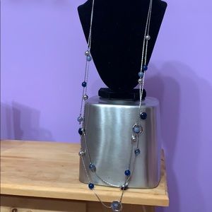 Blue and silver necklace